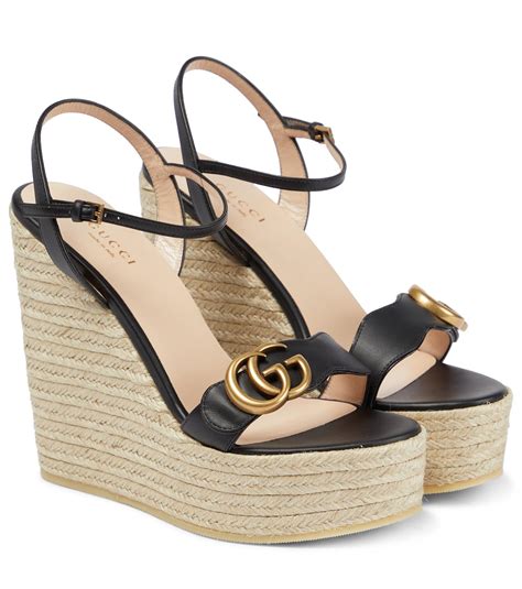 espadrillas gucci alte|gucci espadrille wedge.